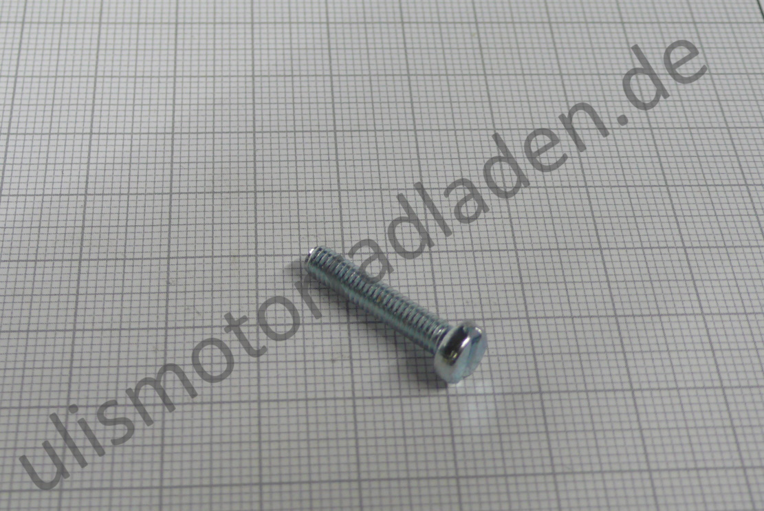 Schraube für Unterbrecherkontakt-Grundplatte für BMW R27, M 4 x 20, Zylinderkopf-Schlitz